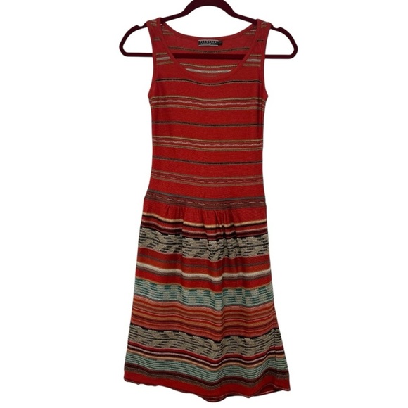 Peruvian Connection Red Pima Cotton Printed Sleeveless A Line Dress Women’s XS - Picture 7 of 12